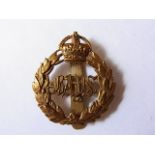 The Queen's Bays (2nd Dragoon Guards) WWI/II Cap badge (Brass, slider) K&K: 737