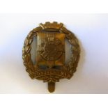 Legion of Frontiersmen WWI Other Ranks Cap Badge (Brass, slider) A rare cap badge