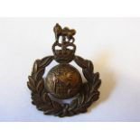 Royal Marine Corps Cap badge, QC (Bronzed-brass, lugs) K&K: 2101