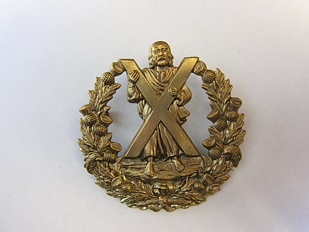Cameron Highlanders WWII Cap Badges (White-Metal, lugs)