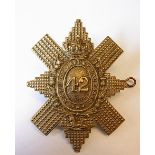 British The 42nd Royal Highland Regiment Of Foot (Black Watch) Glengarry badge, (White-Metal,