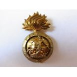 The Northumberland Fusiliers WWII cap badge (Bi-metal, slider) K&K: 1972