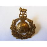 Royal Marine Corps Cap badge, QC (Gilding-metal, lugs) K&K: 2101