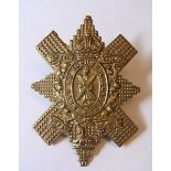 Glasgow The 9th Battalion Highland Light Infantry WWI Glengarry badge, KC (White-Metal, lugs)