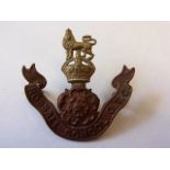 Rossall School OTC, Fleetwood, Lancs cap badge (Bi-metal, lugs) K&K: 2652