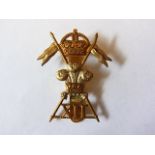 The 12th (Prince of Wales's) Royal Lancers cap badge (Bi-Metal, slider), KC K&K: 768