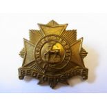 The Bedfordshire Regiment WWI Economy issue Cap Badge (Brass, lugs) K&K: 610