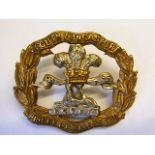 The Prince of Wales's Volunteers (South Lancashire) WWII Cap badge (Bi-metal, lugs) K&K: 652