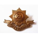 The Worcestershire Regiment WWI Cap badge (Gilding-metal, lugs) K&K: 636