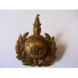 Royal Marines Labour Corps Forage-cap badge (Gilding-metal, lugs) K&K: 1098