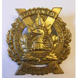 Canadian Toronto Scottish Regiment Cap Badge (White-Metal, lug)