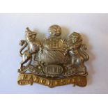 Manchester Regiment (1st Volunteer Battalion) WWI Cap badge (Bi-metal, slider) A scarce cap badge.