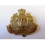 The Suffolk Regiment Cap badge, QC (Bi-metal, slider) Pre amalgamation in the East Anglia Brigade