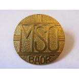 Mixed Service Organisation (MSO) Cap badge, a branch of the British Army of the Rhine (BAOR) a