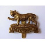 The Leicestershire Regiment (4th and 5th and 6th Battalions) Territorial cap badge, WWI all brass