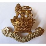 1st (Royal) Dragoons cap badge, (Bi-Metal, lugs), QVC K&K: 748