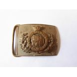 Victorian Royal Engineers Officers belt buckle (Gilt with fixings) scarce