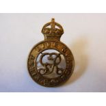 2nd Life Guards Cap badge (Gilding-metal, lugs) K&K: 728