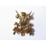 3rd Carabineers (Prince of Wales's Dragoon Guards) Cap badge (Bi-metal) K&K: 1888