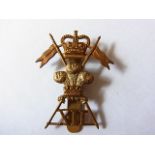 12th Royal Lancers (Prince of Wales's) cap badge, QC (Bi-metal, slider) K&K: 1901