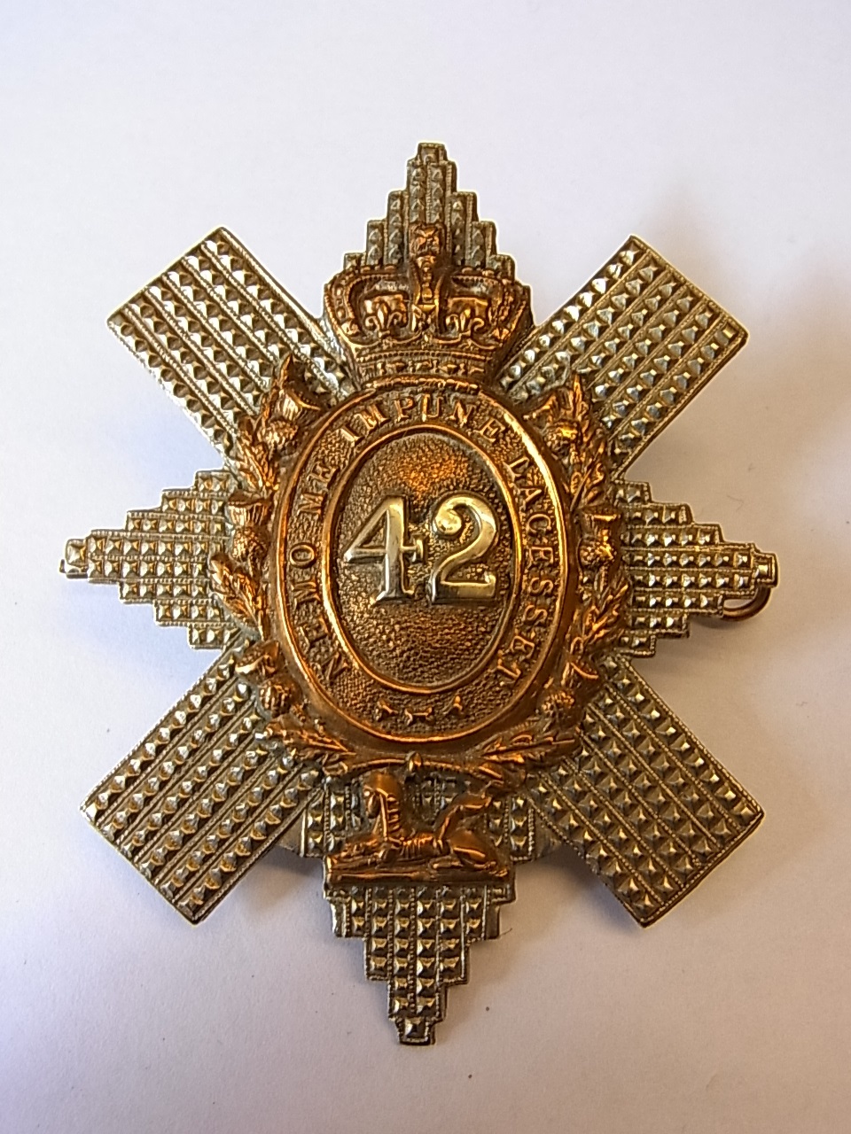 British The 42nd Royal Highland Regiment Of Foot (Black Watch) Glengarry badge, Colour Sgt Majors