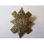 Glasgow Highlanders (9th High Light Infantry) Cap Badge (White-metal, lugs), KC