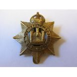 4th Volunteer Battalion, The Devonshire Regiment WWI Other Ranks Cap badge (White-metal, slider), KC