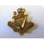 North Irish Horse cap badge, QC (White-metal, slider) K&K: 2292