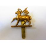 The Queen's Royal Regiment (West Surrey) Beret Cap badge (Gilding-metal, slider) K&K: 1970