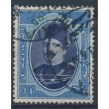 Egypt - 1923 £E1 violet blue F.U. SG 122