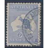 Australia - 1915 6d ultramarine F.U. SG 38cw