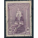 Australia - 1938 10/- dull purple V.F.U. SG177