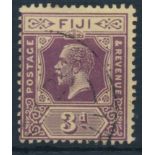 Fiji - 1912 3d purple & pale yellow V.F.U. SG130d