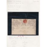 Great Britain 1840-1d Mulready envelope used Norwich to London (19th Aug 1840) (SG catalogue £500)