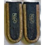 German WWII 'Grosse Deutschland' Infantry NCO uniform epaulette pair. In good condition.