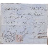 Receipted Accounts-dated April 3rd 1860, for packing to Captain Badaguy from Camman Bros, London.