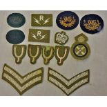 British Cloth trade patches (11) Includes: Yorkshire, SAS commando course patch, S.P. Parachute wing