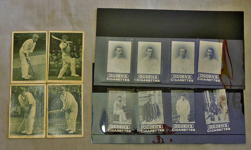 Cig + Trade cards-Cricket eleven Ogdens + Wills photographic odds (VG/EX) - nice lot.