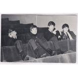 The Beatles-A postcard sized 3.1/2"x5.1/2", photograph of the group very early in their careers, The