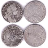 Great Britain 1696C(Chester Mint)-William III 6d-new fine, 1697C Chester mint fine (2)