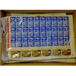 Great Britain GV1 to QEII - Pre decimal sheets, part sheets, blocks etc in shoe box, mass of