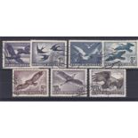 Austria 1950-Birds Set, very fine used, (SG1215/1221) Cat £450