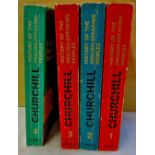 Winston S.Churchill - 'A History of the English Speaking People', paperback in four volumes, good