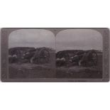 Stereoscope-A stereoscopic card from the Great War showing a British 18-pounder being fired.