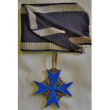 Imperial German "Pour Le Merite" (Blue Max) an old replica of the this famous medal which was