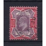 Great Britain 1902-10-10d dull purple and scarlet,(SG256) fine used.