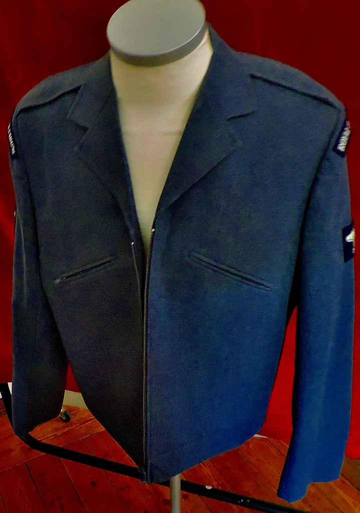 Royal Observer Corps jacket, zip up uniform jacket.