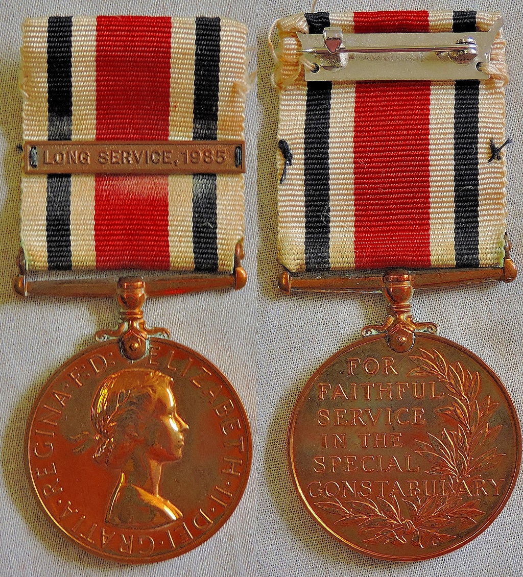 Special Constabulary Long Service Medal to Michael J.C. Wilson with Long Service, 1985 clasp. In - Image 4 of 4