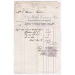 Receipt-made out to Mr.E.Turner-Caslon for paints and brushes supplied by Walter Carson & Sons of