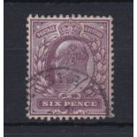 Great Britain 1911-13-6d, royal purple (SG295) very fine used
